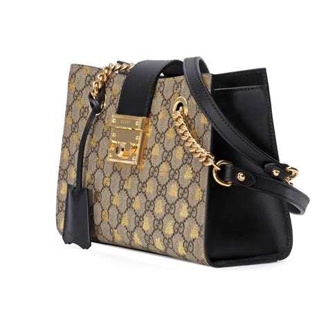 gucci small bee bag|gucci padlock small shoulder bag.